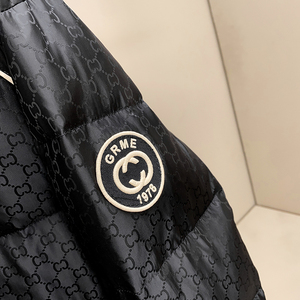 8215P450 25冬季新款 90%白鸭绒微阔连帽迷彩羽绒服 控599图片