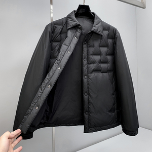 8181P335 25冬季新款 90%白鸭绒薄款衬衫领羽绒服  控498图片
