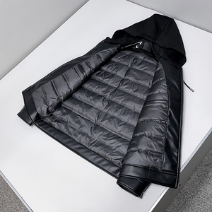 5569P450 25冬新款 90%鹅绒可脱卸帽蛋白皮羽绒服  控598图片