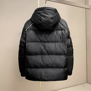8215P450 25冬季新款 90%白鸭绒微阔连帽迷彩羽绒服 控599图片