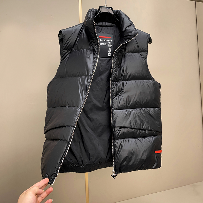 5101P33025冬季新款90%白鸭绒简约羽绒马甲468，女装马甲，钱塘2019
