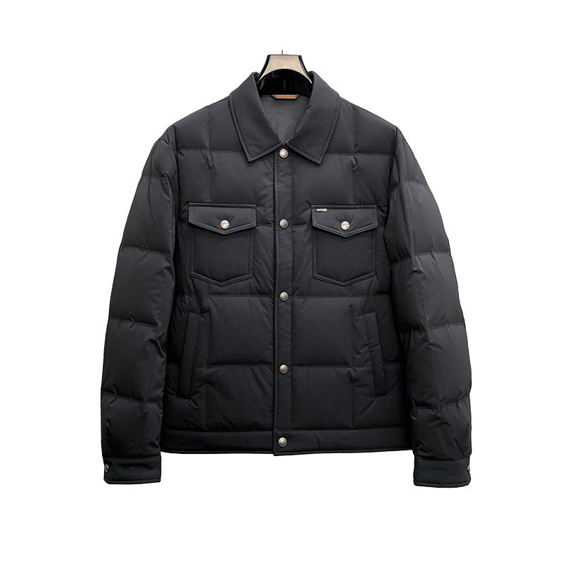 5801P36525冬季新款90%白鸭绒微阔翻领休闲羽绒服控599,男装羽绒服,钱塘2019