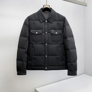 5801P365 25冬季新款 90%白鸭绒微阔翻领休闲羽绒服 控599图片
