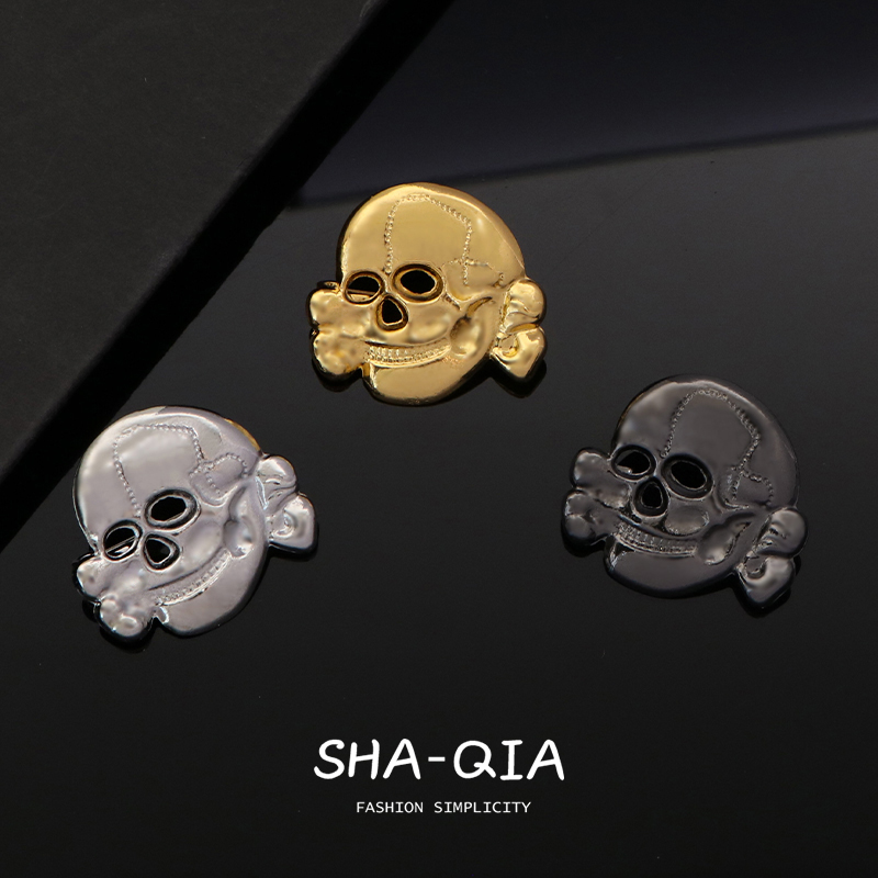 复刻德意志骷髅头徽章胸针