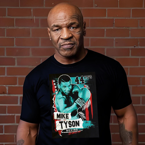 UFC泰拳击泰森MIKE TYSON拳王T恤MMA综合格斗比赛训练纯棉短袖