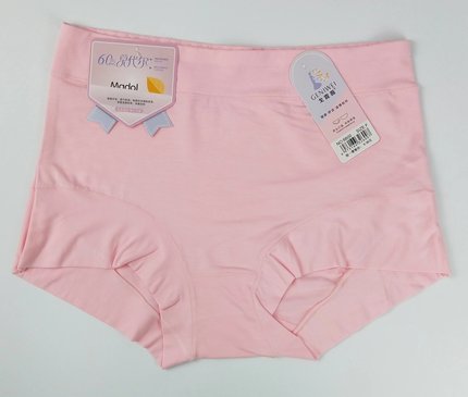 戈霓薇6600女士莫代尔三角裤纯色中腰轻薄透气小平角内裤五条包邮