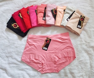 包邮 舒适简约妈妈裤 曼丽妃8846大码 有机棉三角女底裤 女士内裤 六条