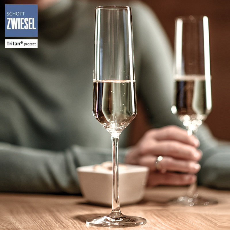 德国进口SCHOTT水晶高脚杯气泡酒杯香槟杯甜酒杯欢庆杯鸡尾酒杯子