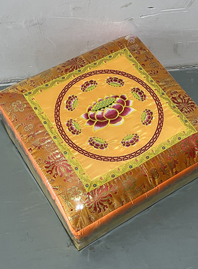 寺院打坐拜凳实木莲花拜凳