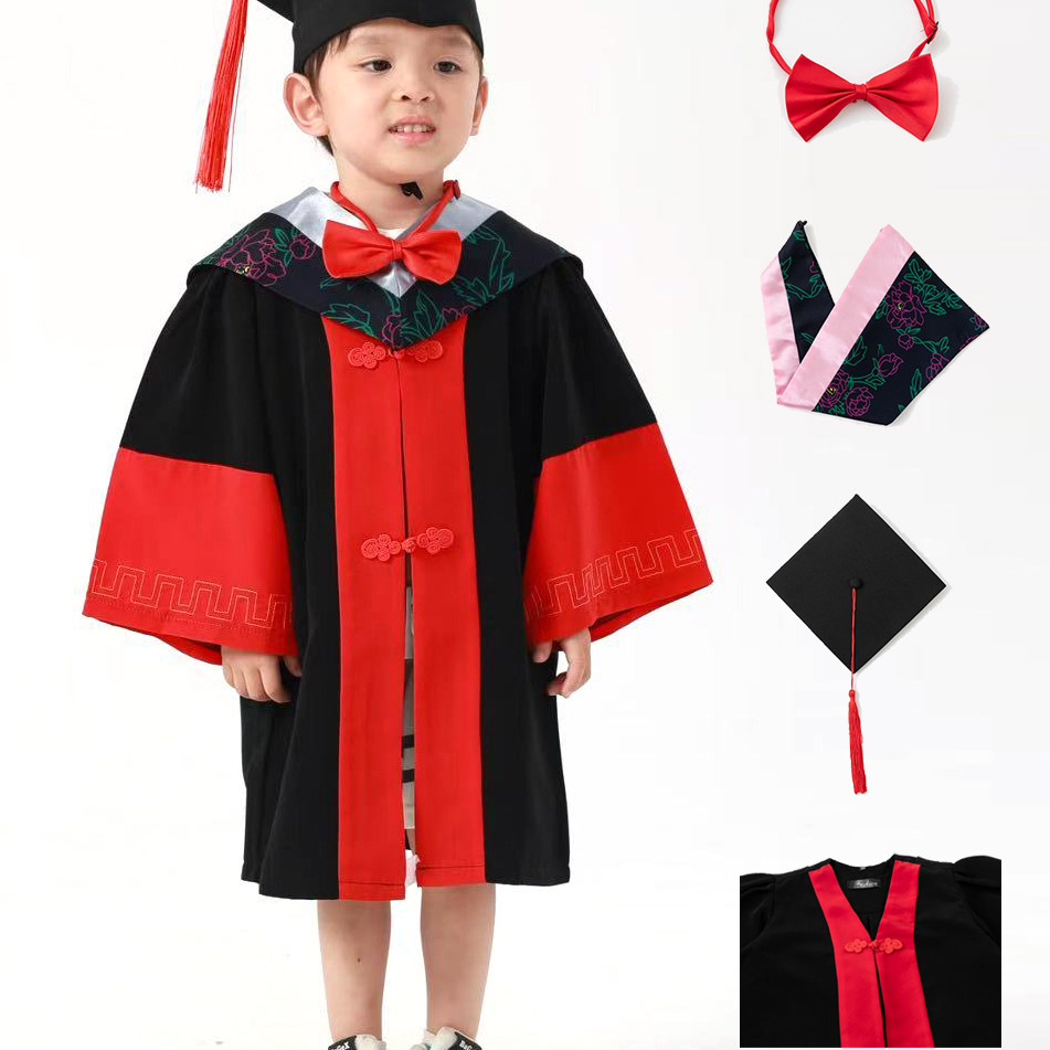 定制儿童学位服导师服硕士服毕业礼服文科理科工科博士服军科服