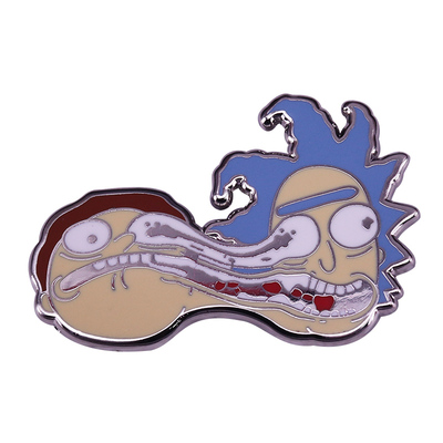 Funny Face anime peripheral enamel badge pins Brooch