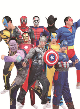 cosplay Iron Man Superman Spider Batman Thor muscle costume