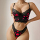 两件套 Two Bra Sexy for Thong Set 蕾丝性感文胸T裤 Piece Women