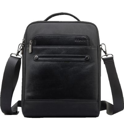 以诺男士竖款尼龙单肩包