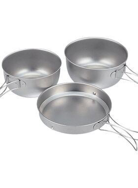 Snow Peak雪峰户外钛套锅3件套STW-001T Titanium Cookware-3pcs