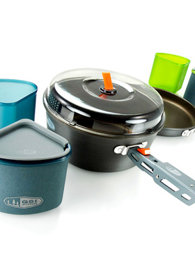 户外多人套锅GSI Outdoors Pinnacle Backpacker Cookware Set