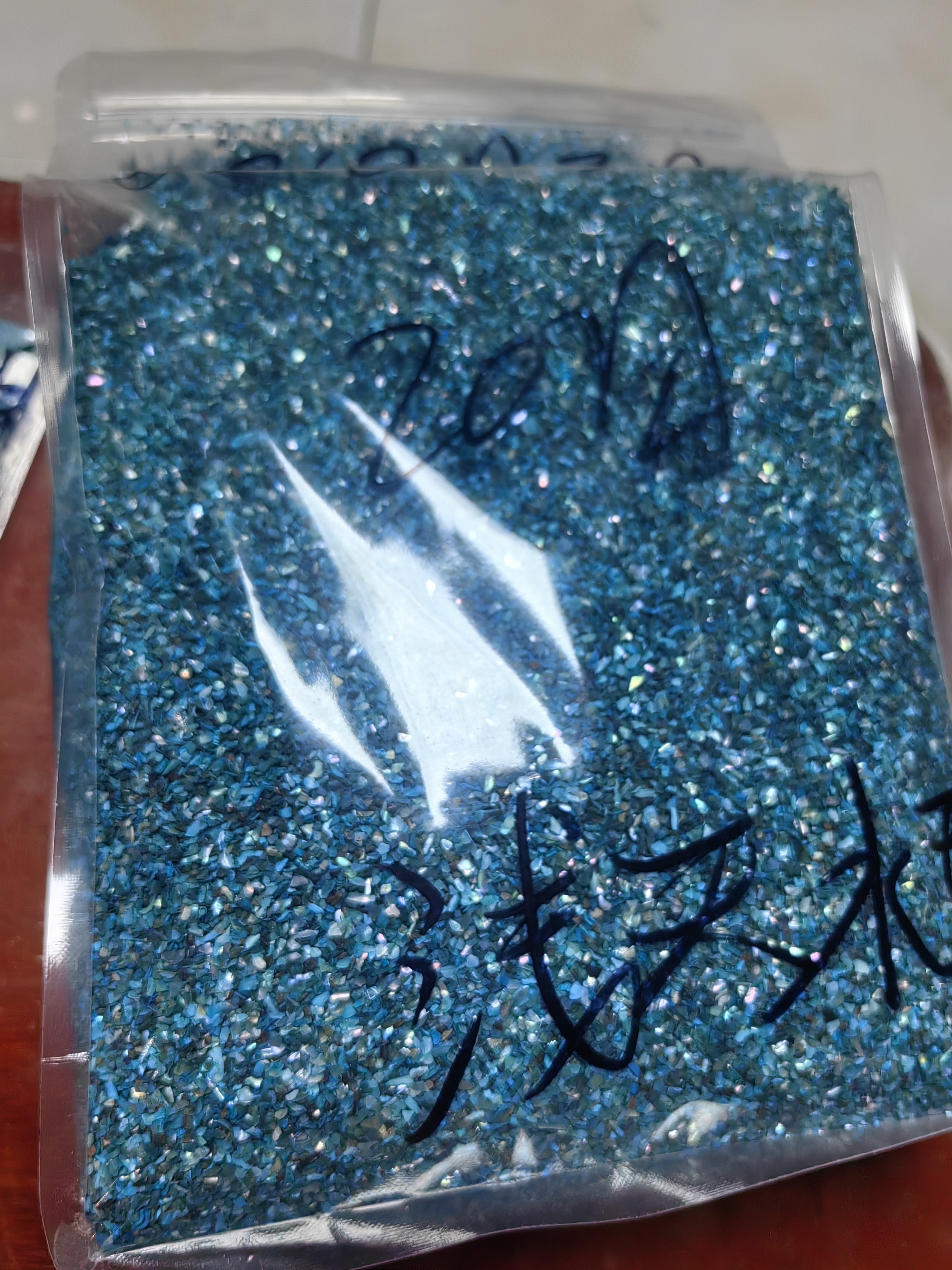 【浅天水碧蓝鲍螺钿】大漆漆艺贝壳碎 高品质新西兰鲍鱼贝碎料