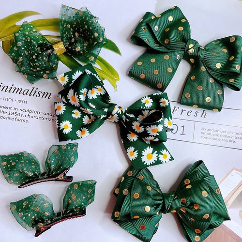 littlemermaid少女墨绿色发饰