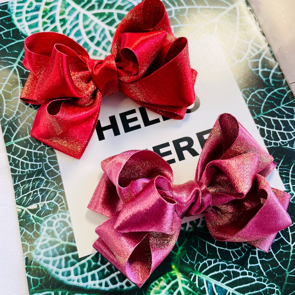 Little Mermaid少女儿童亲子发饰头饰超大立体蝴蝶结发夹顶夹包邮