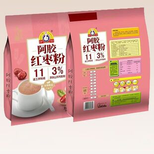 华精精磨世家阿胶红枣粉525g（内含15小袋）即食冲饮早餐