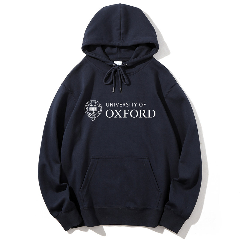 新品oxford牛津大学套头连帽加绒卫衣班服纪念品校服宽松休闲