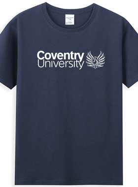 考文垂大学T恤Coventry University圆领CU男女考大校服体恤衫聚会