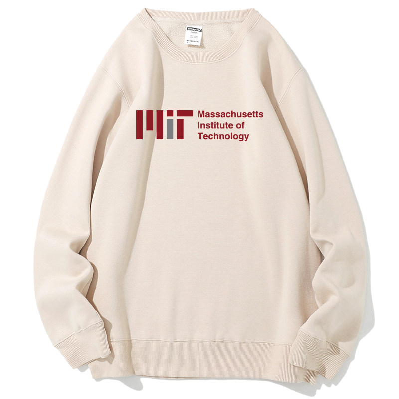 美国麻省理工大学mit校服圆领卫衣加厚抓绒秋冬班服纪念品