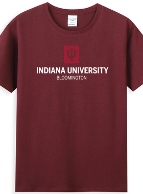 IUB印第安纳大学伯明顿分校T恤短袖Indiana校服聚会毕业校服定制