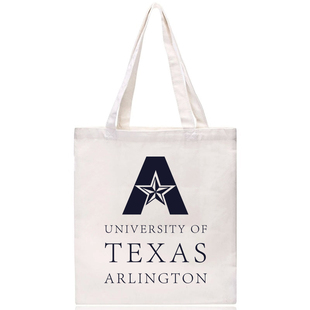 新品设计德克萨斯大学阿灵顿分校纪念品帆布袋简约环保购物袋单肩