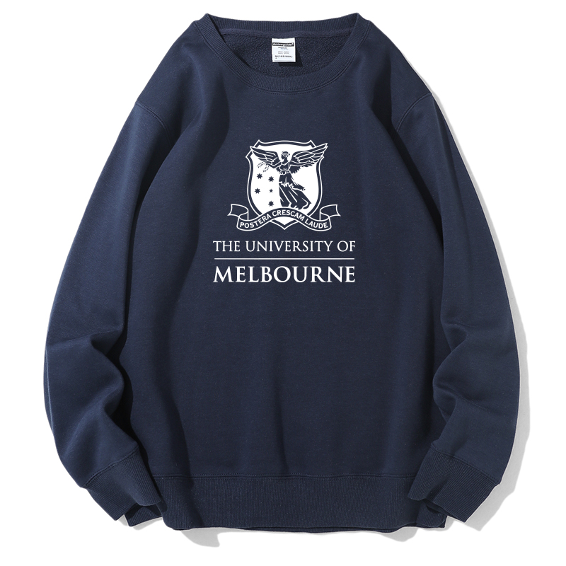 墨尔本大学纪念品墨大圆领卫衣Melbourne U外套Unimelb加绒班服