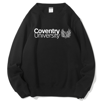 CU考文垂校园加绒圆领卫衣酒红