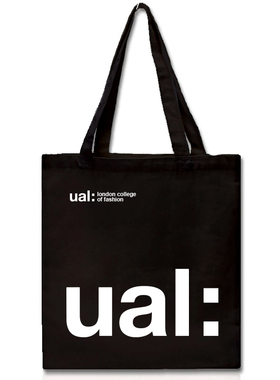 LCF伦敦时装学院UAL london college of fashion纪念品手提帆布包
