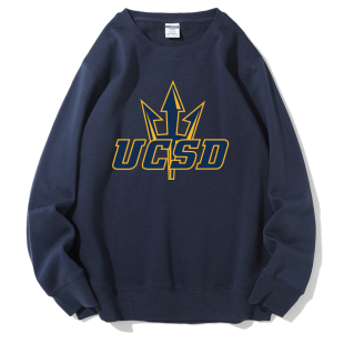 UCSD加利福尼亚大学圣迭戈分校UC San Diego圆领打底卫衣毕业纪念