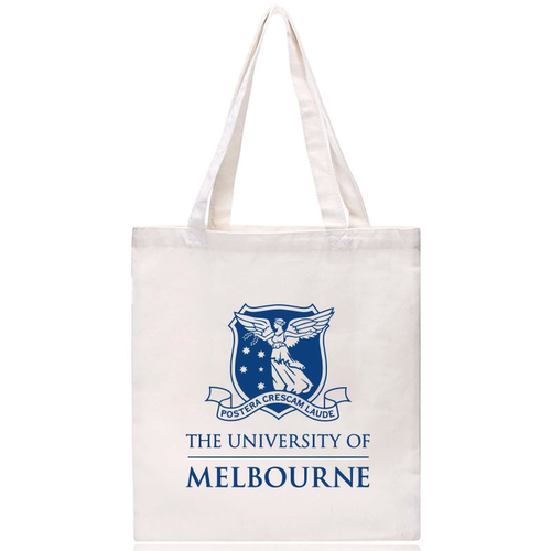 墨尔本大学帆布包留学纪念品MelbourneU单肩手提环保袋有内袋拉链 - 封面