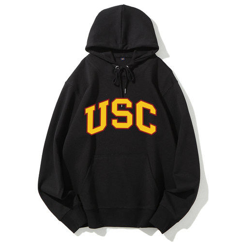 USC南加利福尼亚大学套头连帽加绒卫衣纪念品男女纪念衫班服定做