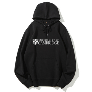 剑桥大学Cambridge校服连帽加绒套头卫衣印花纪念品毕业班服定制