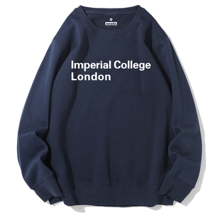 伦敦帝国理工学院IMPERIAL COLLEGE LONDON英伦套头圆领加绒卫衣