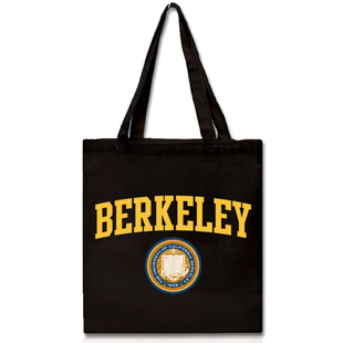 伯克利留学帆布包加利福尼亚大学Berkeley分校单肩手提购物帆布袋