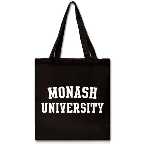 莫纳什大学加厚帆布单肩包拉链