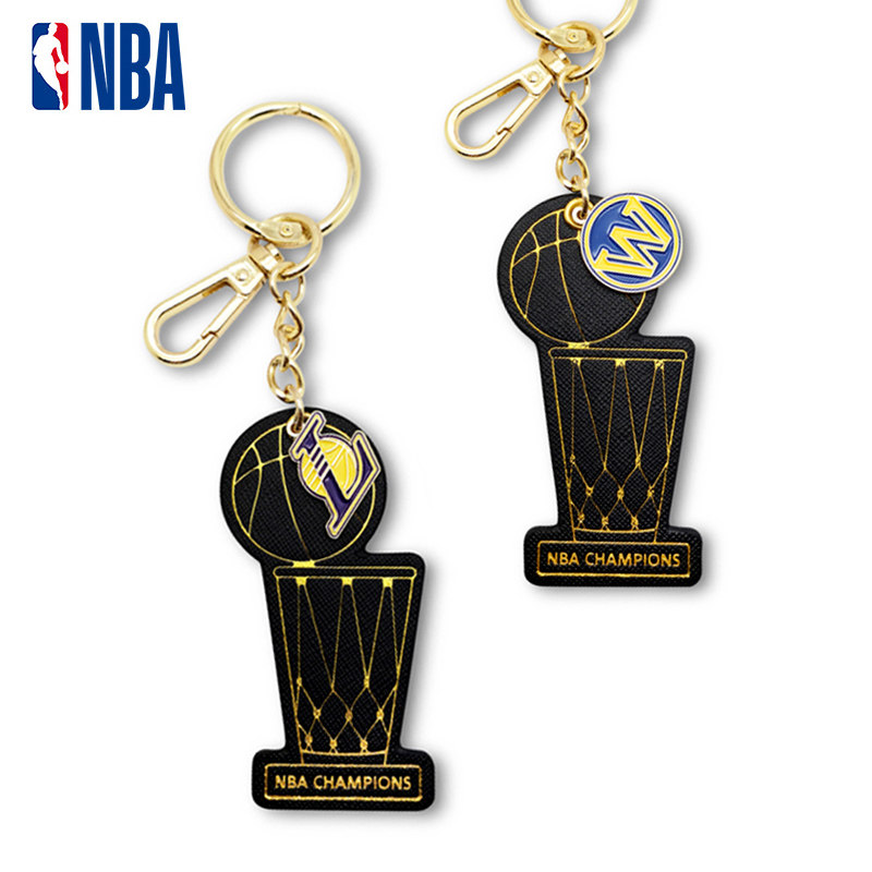 正品NBA周边钥匙圈 湖人勇士篮网雄鹿快船皮质精致复古挂件礼物品