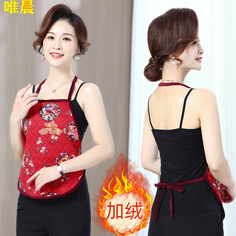 老年人肚兜加绒加厚保暖
