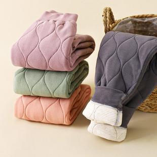 学生童裤 儿童秋冬保暖裤 女童打底裤 校服神器男童夹棉加厚棉裤 新款