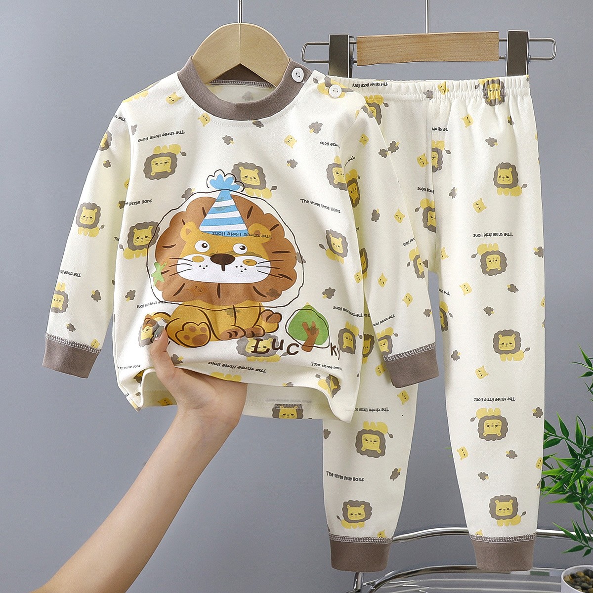 儿童秋季纯棉内衣套装新款男童女童秋衣秋裤婴幼儿睡衣家居服童装