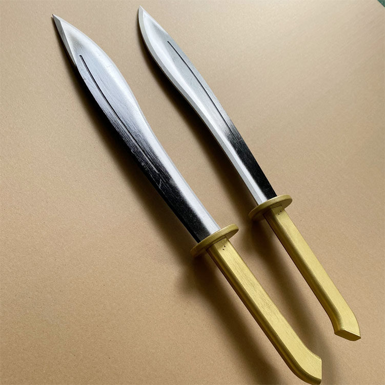 新款双刀水浒传扈三娘兵器道具 影视魔术表演 舞台表演道具