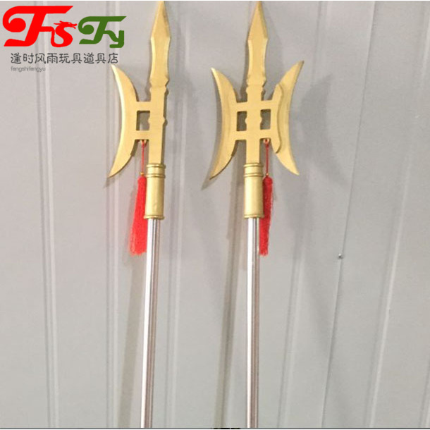 三国吕布双月方天画戟古代兵器