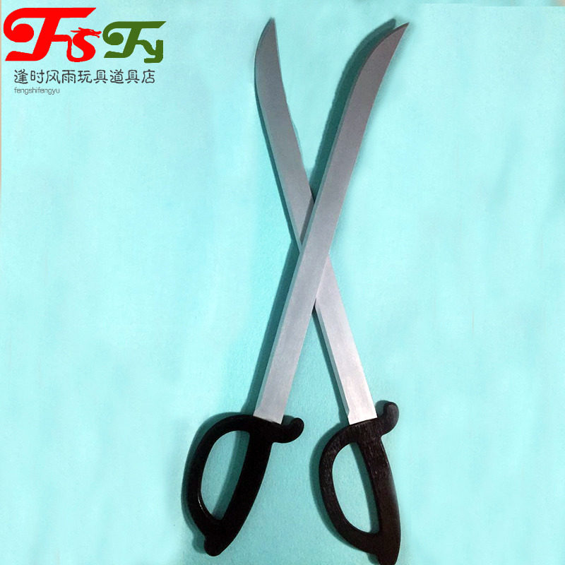 木质新款短柄马刀武术表演道具摄影用品影视拍摄指挥刀定制逼真