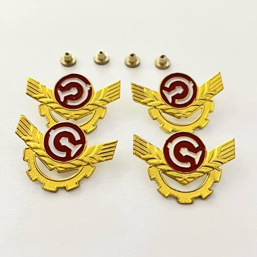 铁路肩章配件 高铁肩章配饰 金属肩花