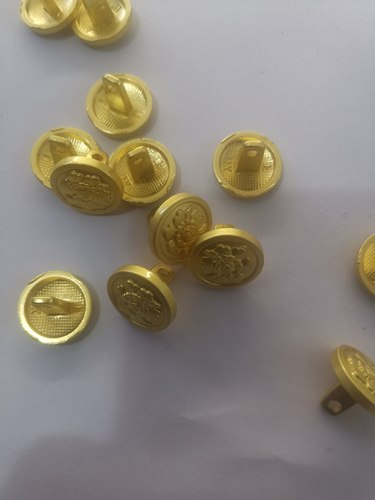 高档金属牡丹花肩章扣子城市肩章扣金色外套西装保安服制服钮扣