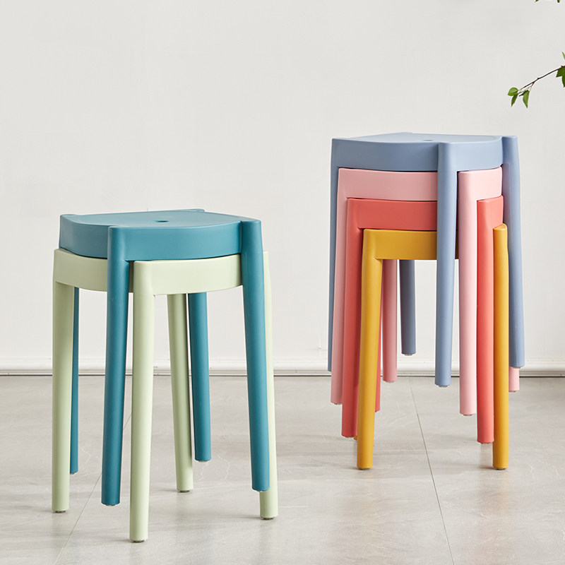 家用塑料旋风凳加厚高凳餐厅可叠加省空间餐凳等位凳子备用可收纳,住宅家具,风车凳,淘宝优惠券,粉丝福利购,淘宝优惠卷