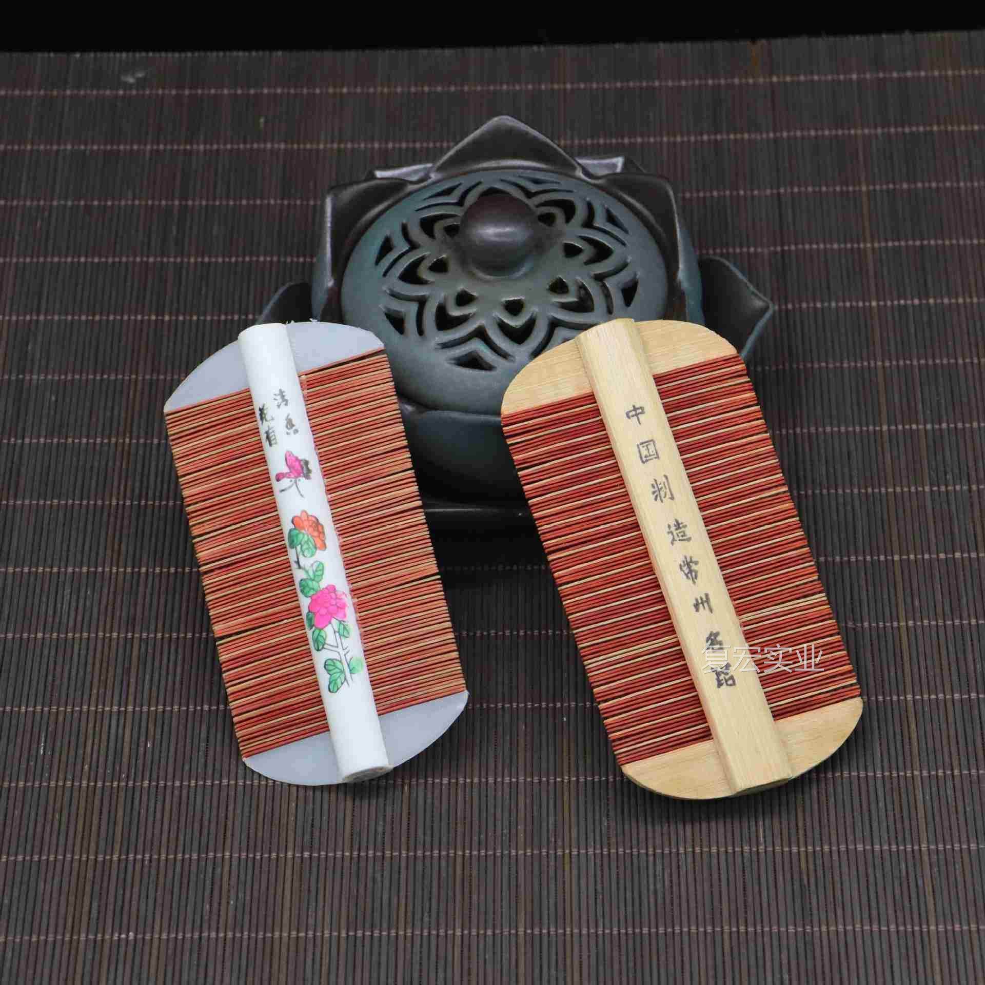 州纯手工原色常竹篦子梳经典怀旧篦子家用去头屑虱子篦子梳子.议